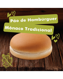 Pão de Hambúrguer Mônaco BQ Brasil Corte Total 75gr